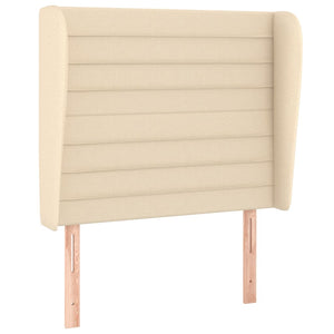 Κρεβάτι Boxspring με Στρώμα Κρεμ 100 x 200 εκ. Υφασμάτινο