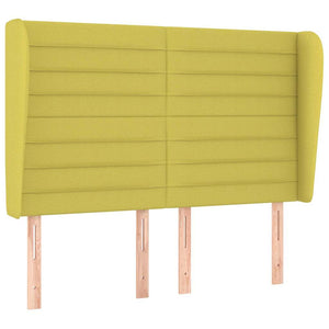 Κρεβάτι Boxspring με Στρώμα Πράσινο 140x190 εκ. Υφασμάτινο