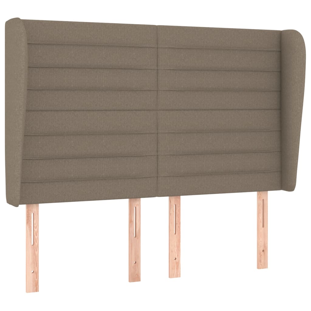 Κρεβάτι Boxspring με Στρώμα Taupe 140x200 εκ. Υφασμάτινο