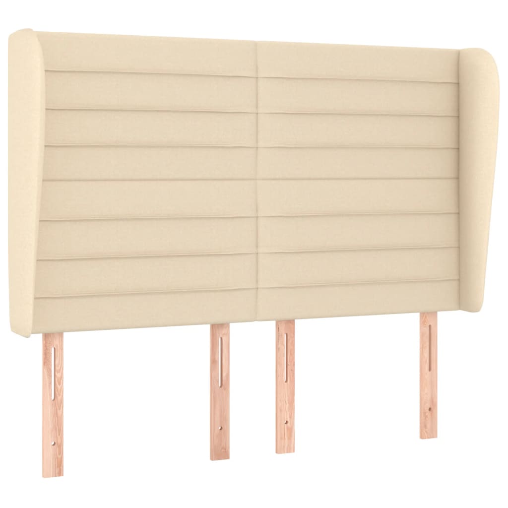 Κρεβάτι Boxspring με Στρώμα Κρεμ 140x200 εκ. Υφασμάτινο