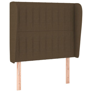 Κρεβάτι Boxspring με Στρώμα Σκούρο Καφέ 80x200 εκ. Υφασμάτινο