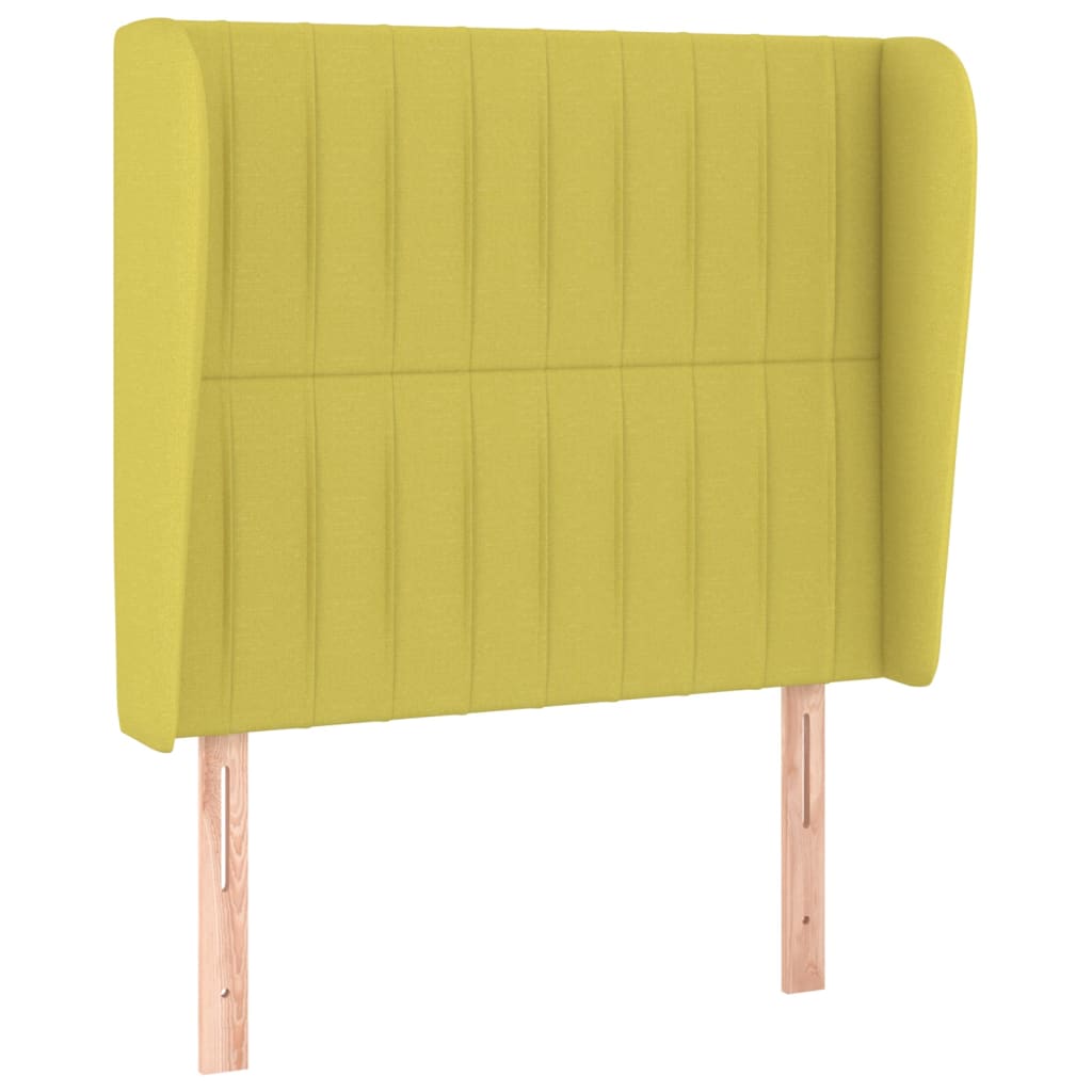 Κρεβάτι Boxspring με Στρώμα Πράσινο 100 x 200 εκ. Υφασμάτινο