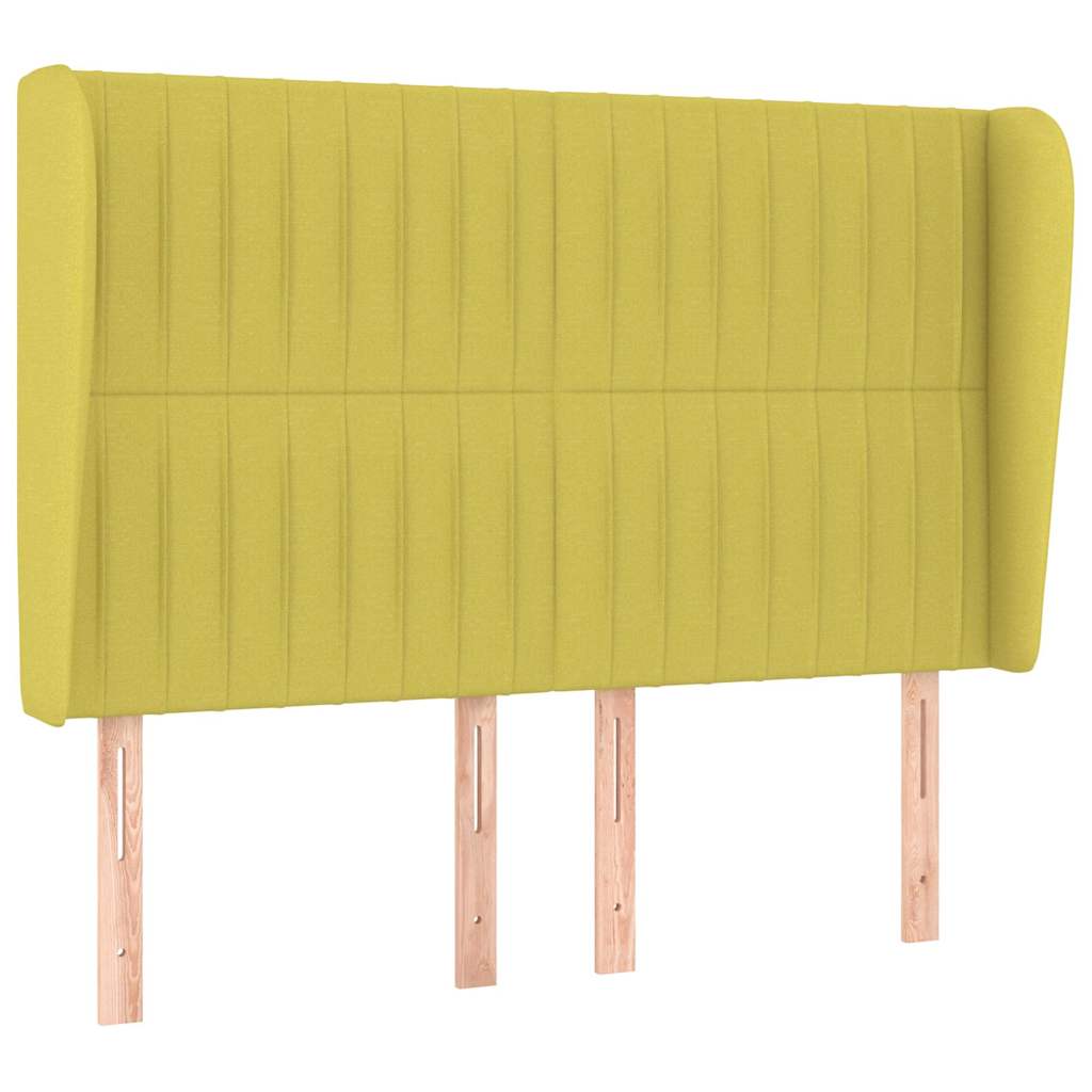 Κρεβάτι Boxspring με Στρώμα Πράσινο 140x190 εκ. Υφασμάτινο