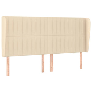 Κρεβάτι Boxspring με Στρώμα Κρεμ 160x200 εκ. Υφασμάτινο