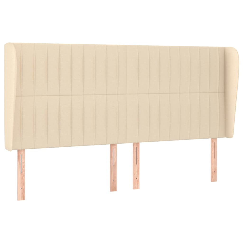 Κρεβάτι Boxspring με Στρώμα Κρεμ 180x200 εκ. Υφασμάτινο - Pakobazaar