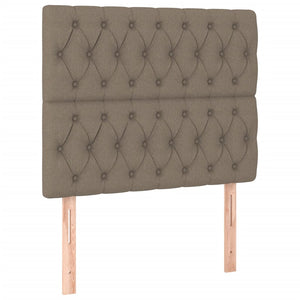 Κρεβάτι Boxspring με Στρώμα Taupe 100 x 200 εκ. Υφασμάτινο