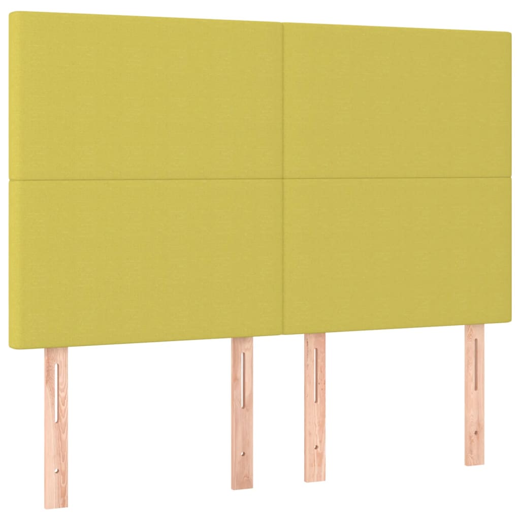 Κρεβάτι Boxspring με Στρώμα Πράσινο 140x200 εκ.Υφασμάτινο