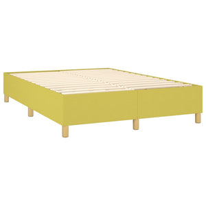 Κρεβάτι Boxspring με Στρώμα Πράσινο 140x200 εκ.Υφασμάτινο - Pakobazaar