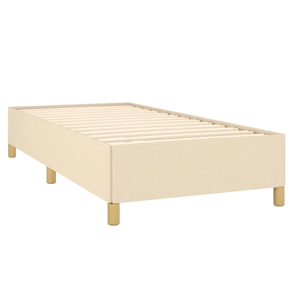 Κρεβάτι Boxspring με Στρώμα Κρεμ 90x200 εκ.Υφασμάτινο