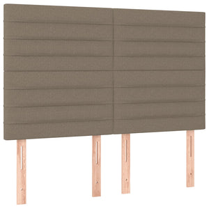 Κρεβάτι Boxspring με Στρώμα Taupe 140x200 εκ. Υφασμάτινο