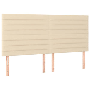 Κρεβάτι Boxspring με Στρώμα Κρεμ 160x200 εκ. Υφασμάτινο