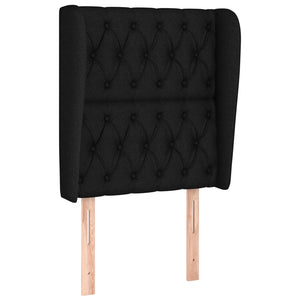 Κρεβάτι Boxspring με Στρώμα Μαύρο 80 x 200 εκ. Υφασμάτινο