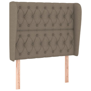 Κρεβάτι Boxspring με Στρώμα Taupe 90x190 εκ.Υφασμάτινο