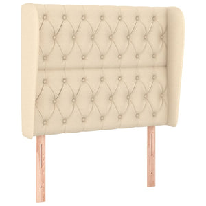 Κρεβάτι Boxspring με Στρώμα Κρεμ 90x190 εκ.Υφασμάτινο