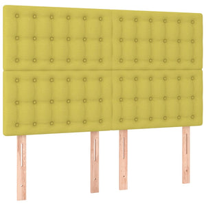 Κρεβάτι Boxspring με Στρώμα Πράσινο 140x190 εκ. Υφασμάτινο