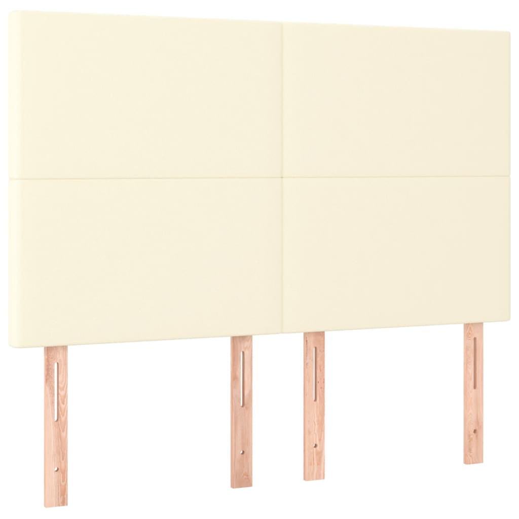 Κρεβάτι Boxspring με Στρώμα Κρεμ 140x190εκ. από Συνθετικό Δέρμα - Pakobazaar