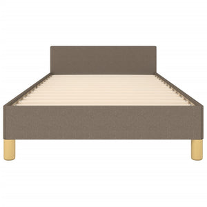 Σκελετός Κρεβατιού Χωρίς Στρώμα Taupe 90x200 εκ. Υφασμάτινο