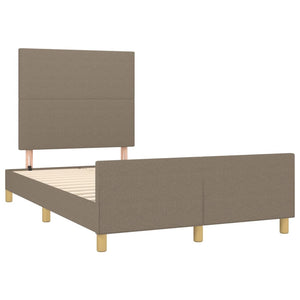 Σκελετός Κρεβατιού Χωρίς Στρώμα Taupe 120x200 εκ. Υφασμάτινο