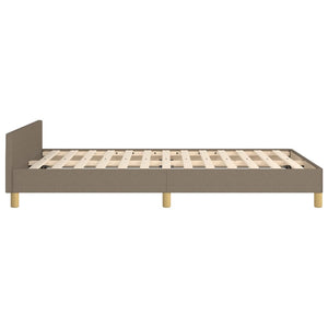 Σκελετός Κρεβατιού Χωρίς Στρώμα Taupe 120x200 εκ. Υφασμάτινο