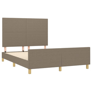 Σκελετός Κρεβατιού Χωρίς Στρώμα Taupe 140x200 εκ. Υφασμάτινο