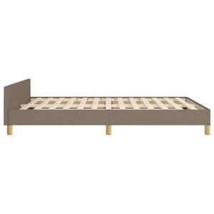 Σκελετός Κρεβατιού Χωρίς Στρώμα Taupe 140x200 εκ. Υφασμάτινο