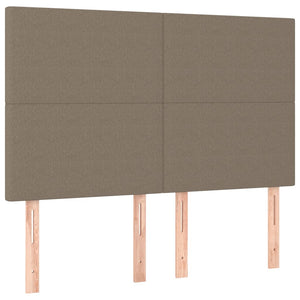 Σκελετός Κρεβατιού Χωρίς Στρώμα Taupe 140x200 εκ. Υφασμάτινο