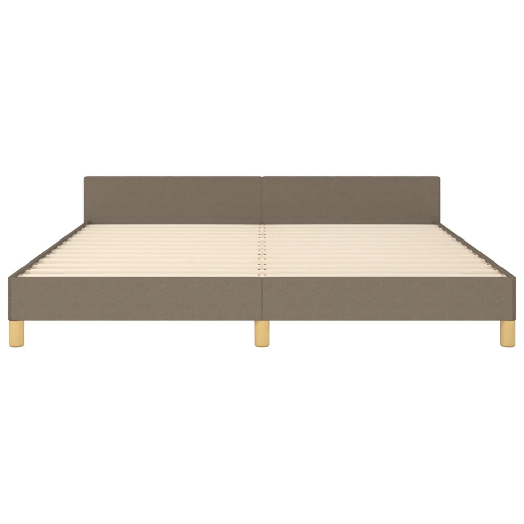 Σκελετός Κρεβατιού Χωρίς Στρώμα Taupe 180x200 εκ. Υφασμάτινο