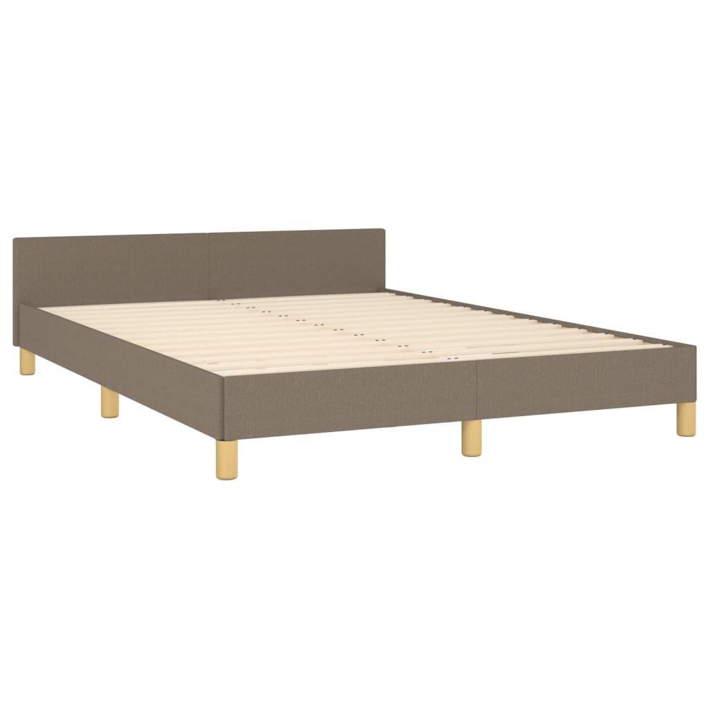 Σκελετός Κρεβατιού Χωρίς Στρώμα Taupe 140x190 εκ. Υφασμάτινο