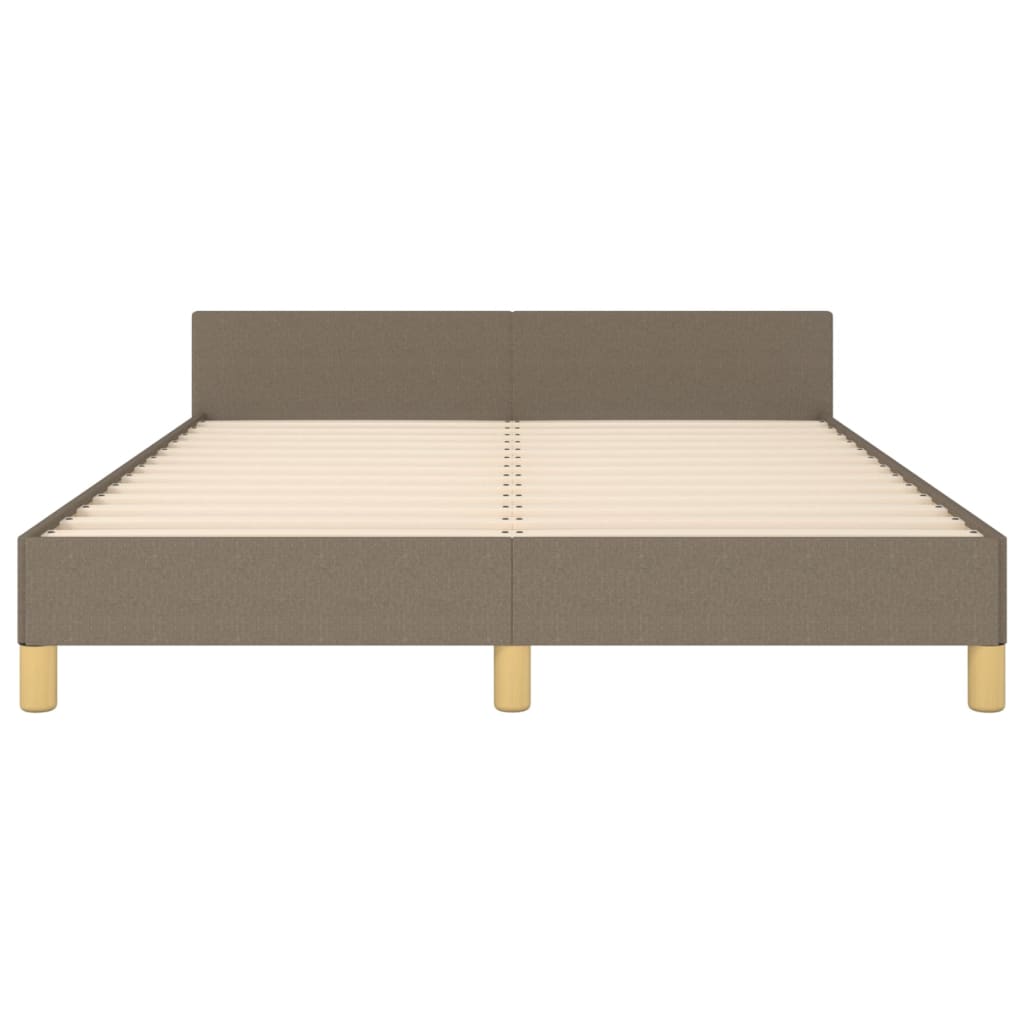Σκελετός Κρεβατιού Χωρίς Στρώμα Taupe 140x190 εκ. Υφασμάτινο