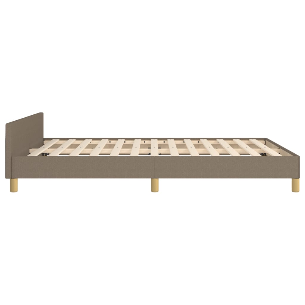 Σκελετός Κρεβατιού Χωρίς Στρώμα Taupe 140x190 εκ. Υφασμάτινο