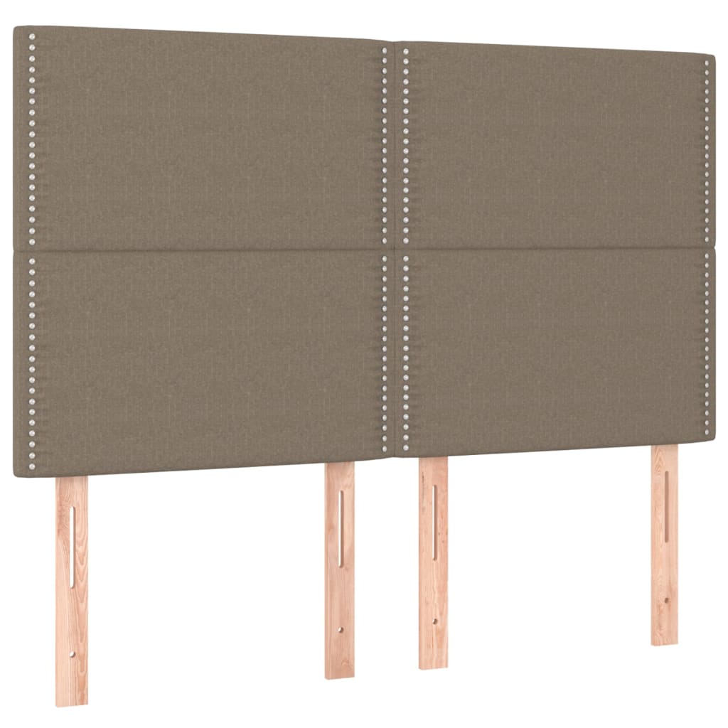 Σκελετός Κρεβατιού Χωρίς Στρώμα Taupe 140x190 εκ. Υφασμάτινο