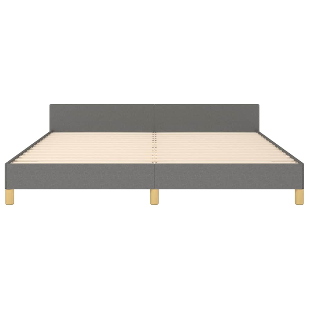 Σκελετός Κρεβατιού Χωρίς Στρώμα Σκ. Γκρι 160x200 εκ.Υφασμάτινο