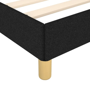 Σκελετός Κρεβατιού Χωρίς Στρώμα Μαύρο 180x200 εκ. Υφασμάτινο