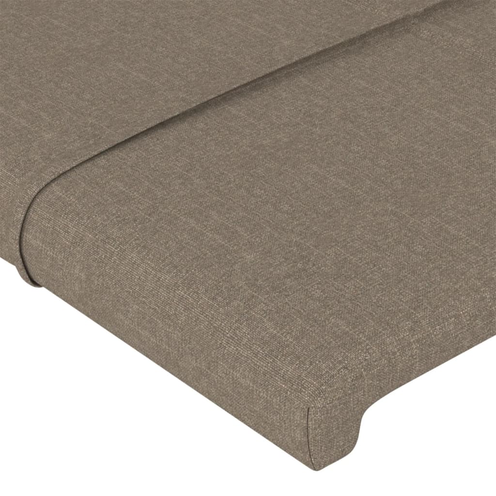 Σκελετός Κρεβατιού Χωρίς Στρώμα Taupe 100 x 200 εκ. Υφασμάτινο - Pakobazaar