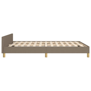 Σκελετός Κρεβατιού Χωρίς Στρώμα Taupe 140x190 εκ. Υφασμάτινο