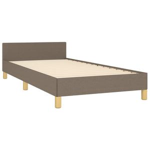 Σκελετός Κρεβατιού Χωρίς Στρώμα Taupe 80x200 εκ. Υφασμάτινο