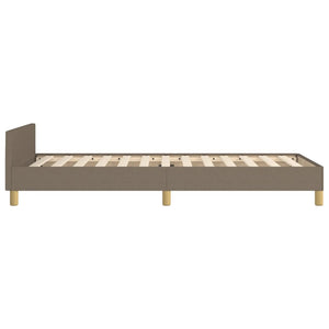 Σκελετός Κρεβατιού Χωρίς Στρώμα Taupe 80x200 εκ. Υφασμάτινο