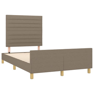 Σκελετός Κρεβατιού Χωρίς Στρώμα Taupe 120x200 εκ. Υφασμάτινο