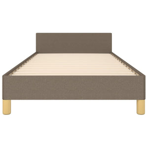 Σκελετός Κρεβατιού Χωρίς Στρώμα Taupe 90x190 εκ. Υφασμάτινο