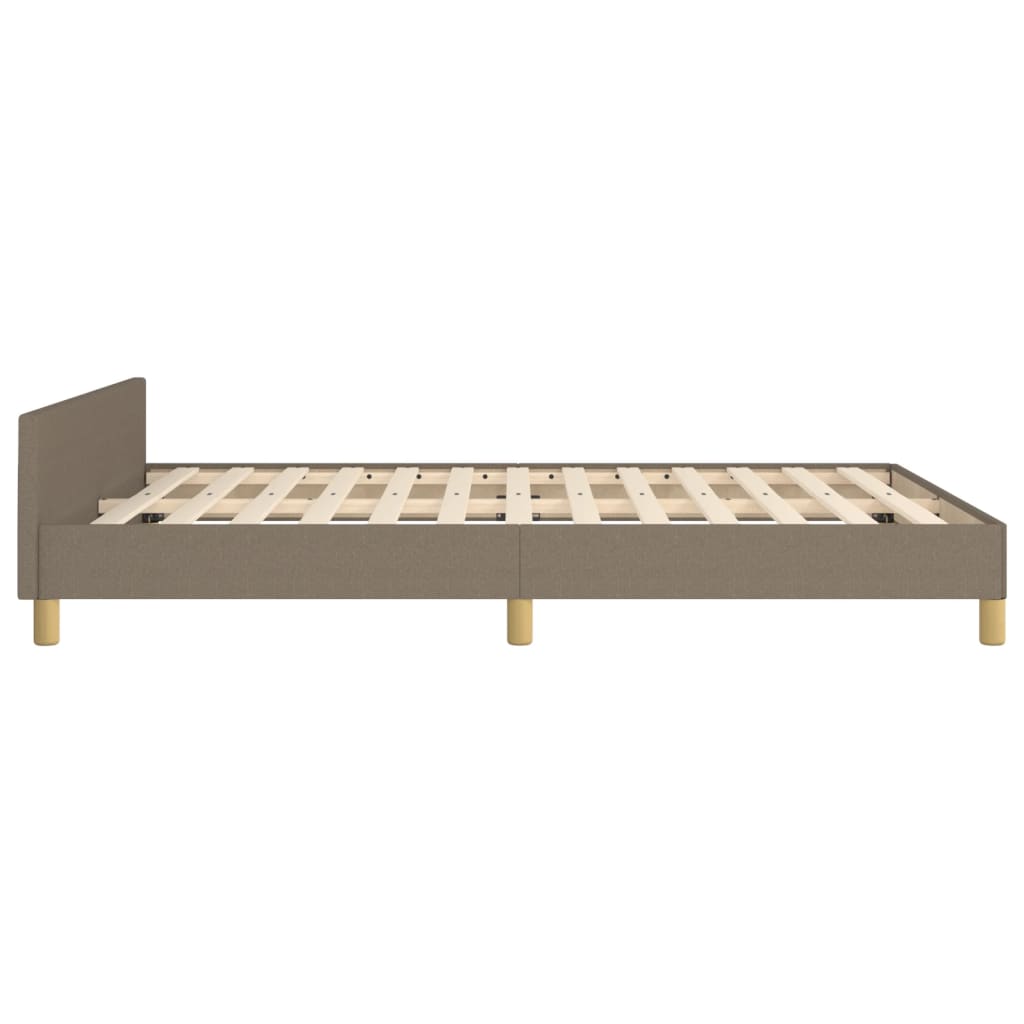 Σκελετός Κρεβατιού Χωρίς Στρώμα Taupe 140x200 εκ. Υφασμάτινο
