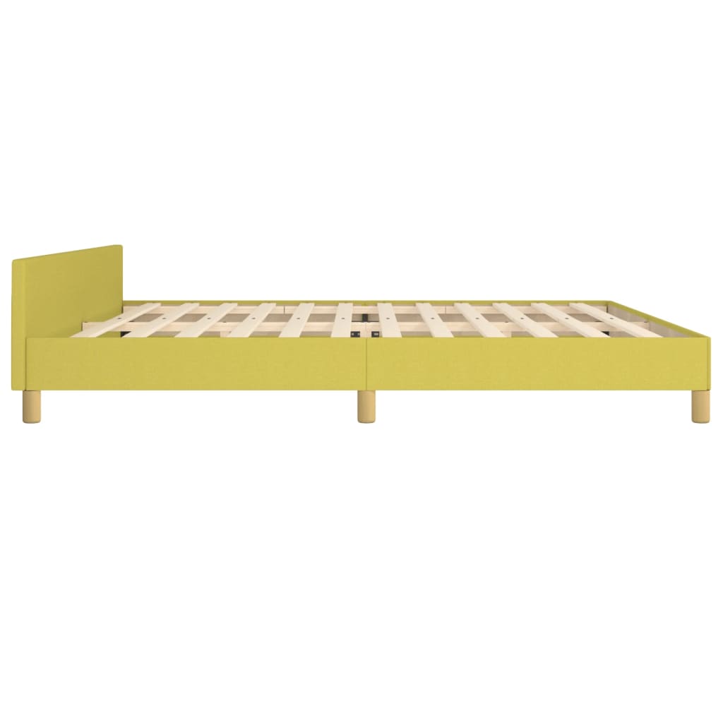 Σκελετός Κρεβατιού Χωρίς Στρώμα Πράσινο 200x200 εκ. Υφασμάτινο - Pakobazaar