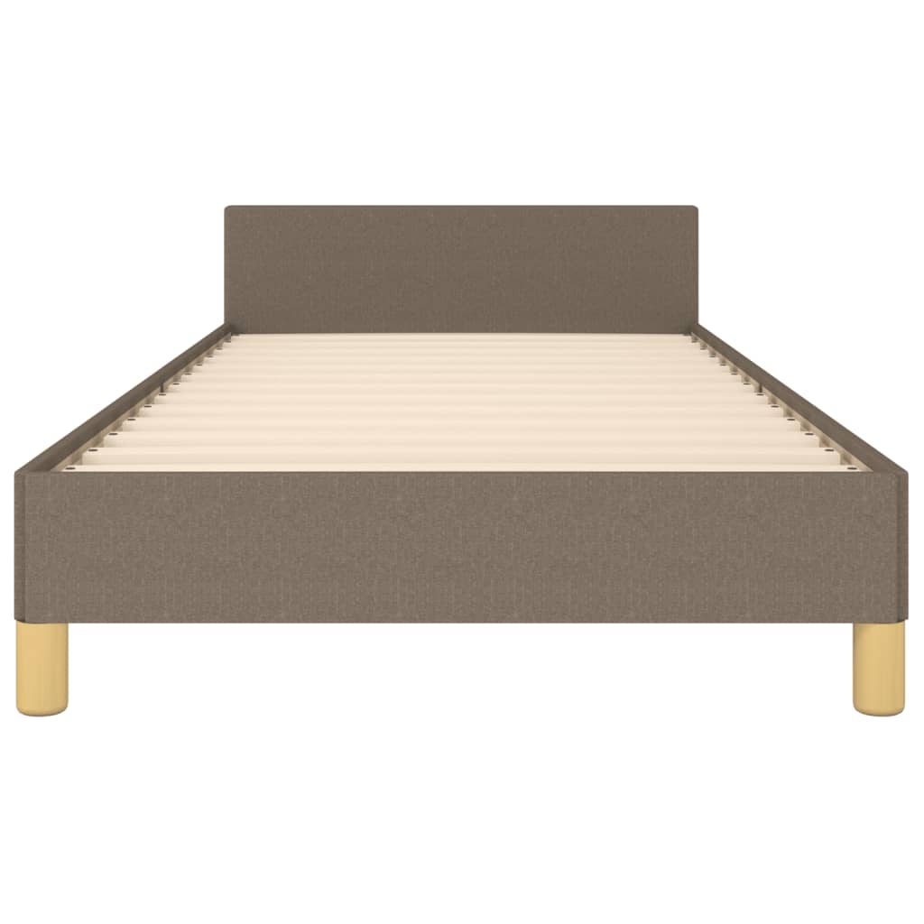 Σκελετός Κρεβατιού Χωρίς Στρώμα Taupe 80x200 εκ. Υφασμάτινο
