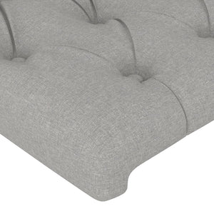 Σκελετός Κρεβατιού Χωρίς Στρώμα Αν. Γκρι 140x190 εκ. Υφασμάτινο