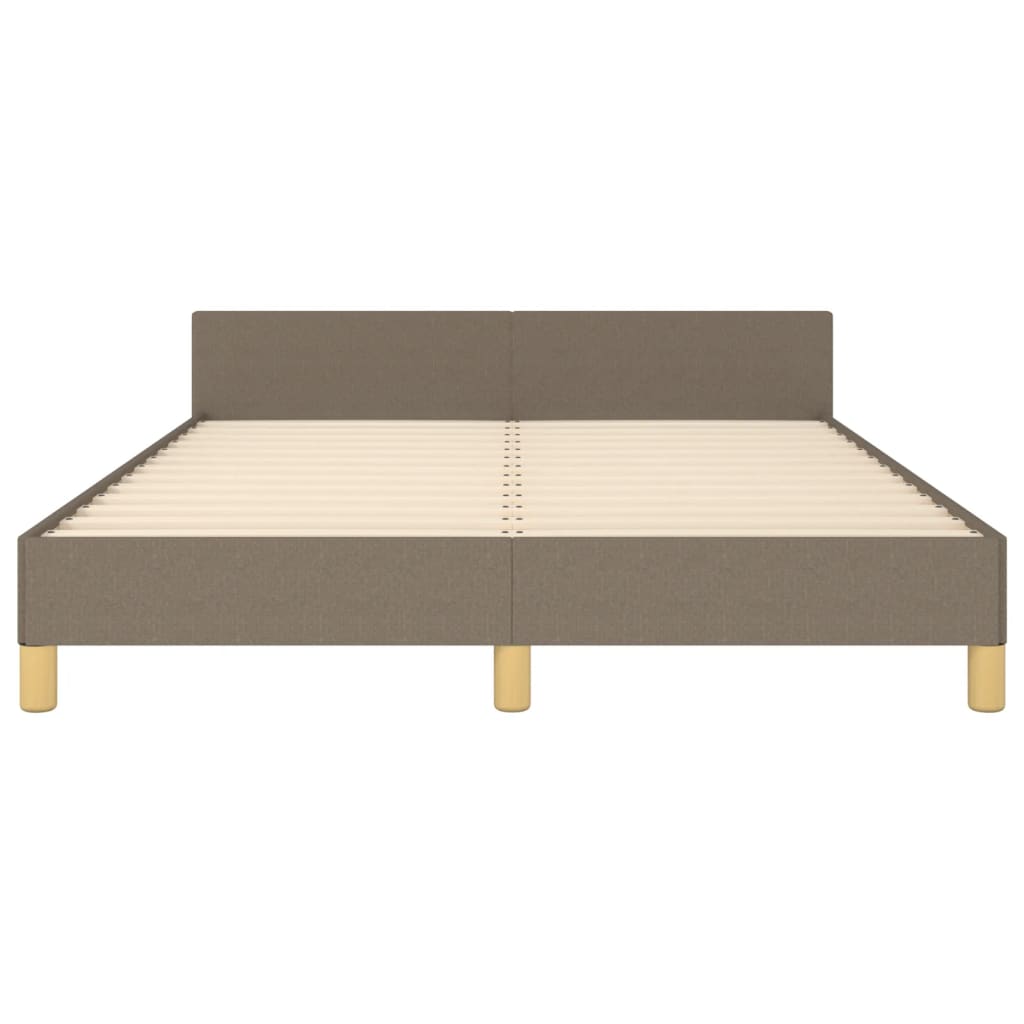 Σκελετός Κρεβατιού Χωρίς Στρώμα Taupe 140x200 εκ. Υφασμάτινο