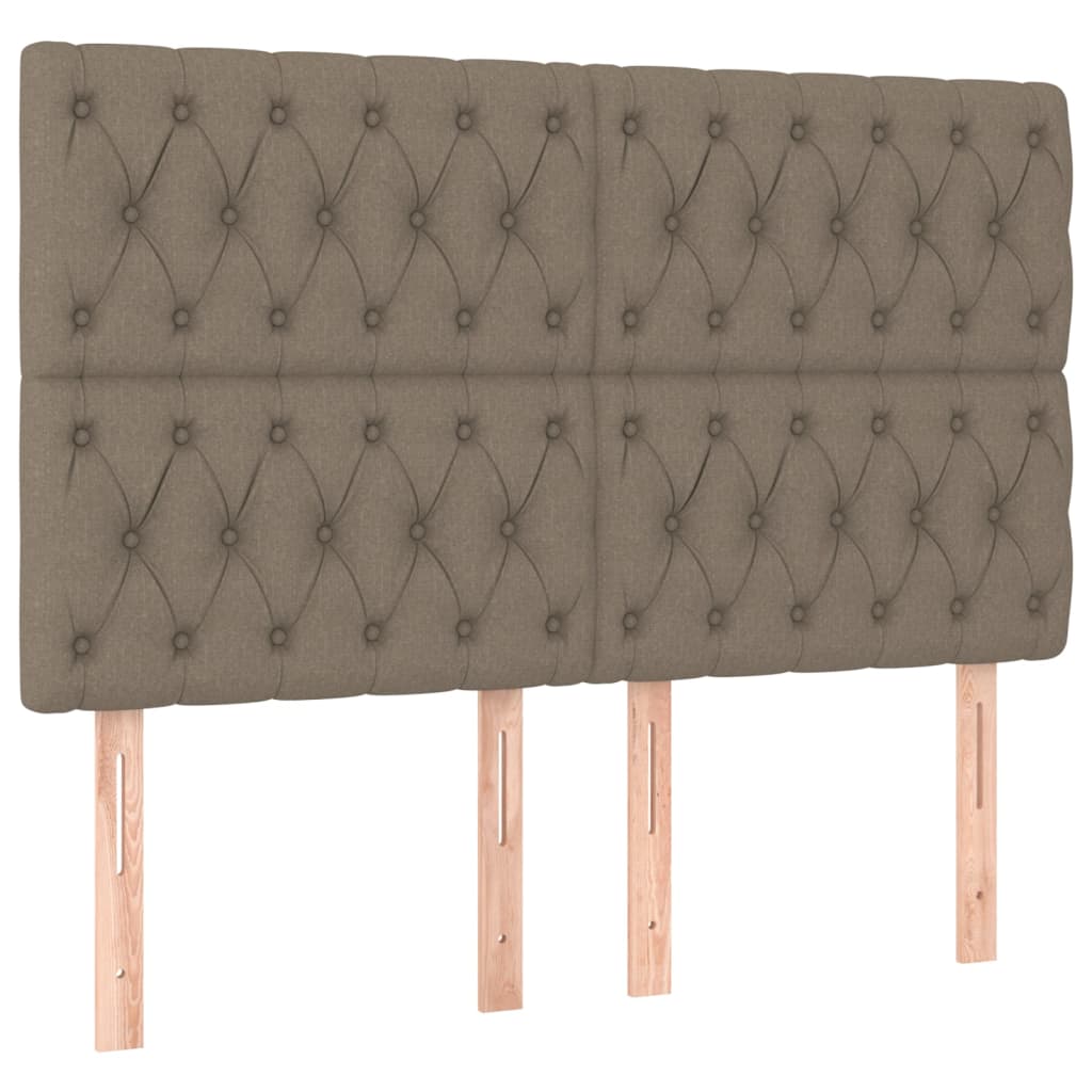 Σκελετός Κρεβατιού Χωρίς Στρώμα Taupe 140x200 εκ. Υφασμάτινο