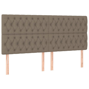 Σκελετός Κρεβατιού Χωρίς Στρώμα Taupe 180x200 εκ. Υφασμάτινο