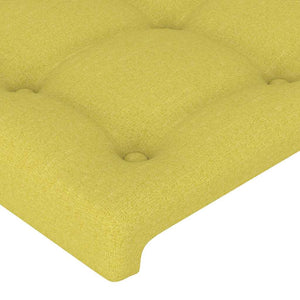 Πλαίσιο Κρεβατιού με Κεφαλάρι Πράσινο 80x200 εκ Υφασμάτινο