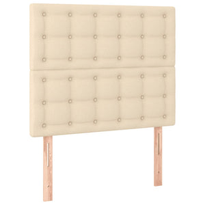 Σκελετός Κρεβατιού Χωρίς Στρώμα Κρεμ 120x200 εκ. Υφασμάτινο