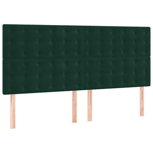 Σκελετός Κρεβατιού Χωρίς Στρώμα Πράσινο 140x190εκ. Βελούδινο