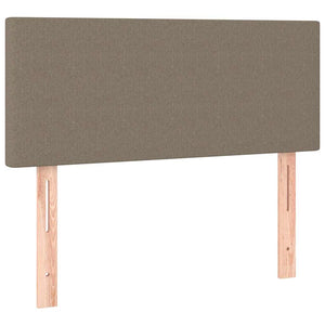 Κρεβάτι Boxspring με Στρώμα Taupe 80x200 εκ. Υφασμάτινο